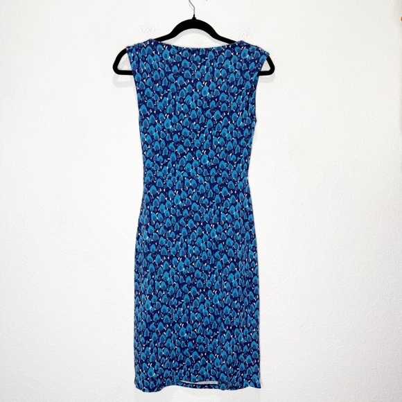Boden Darcey Twist Front Sheath Knee Length Stretch Jersey Dress - Picture 7 of 10